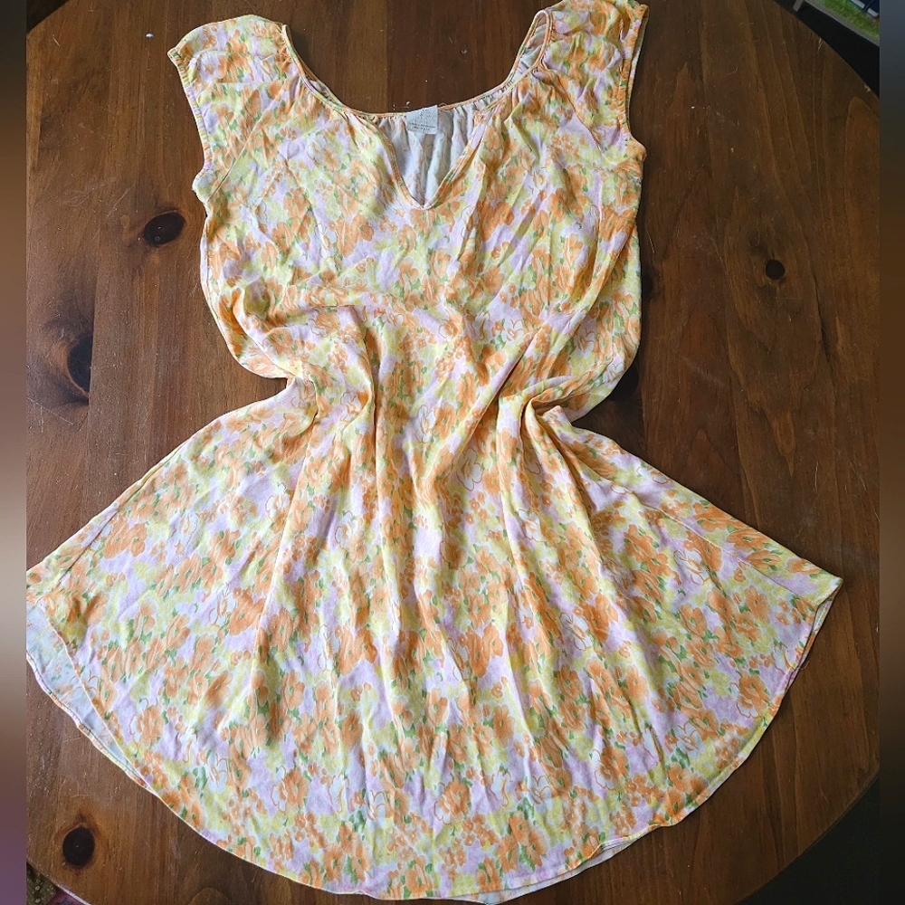 Vintage Pastel Floral Dress